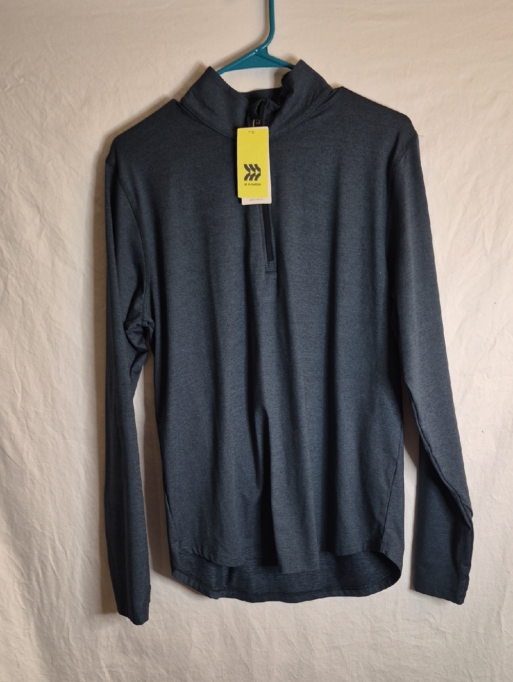 all in motion Men's Zip-Front Pullover - Charcoal Gray